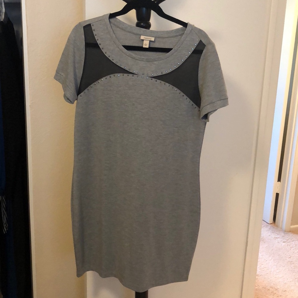 Grey sweater dress